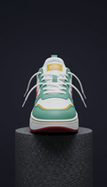 Fresh mint low-top street sneaker