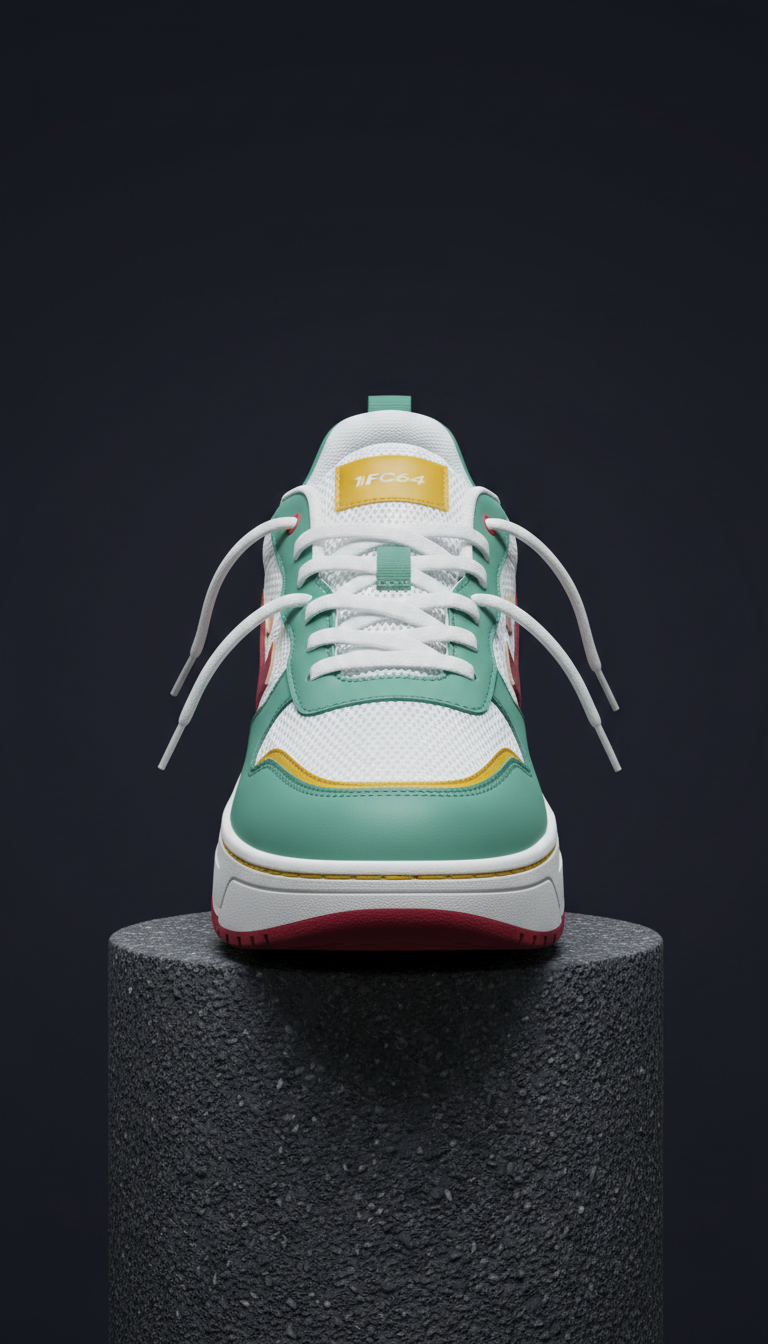 Fresh mint low-top street sneaker