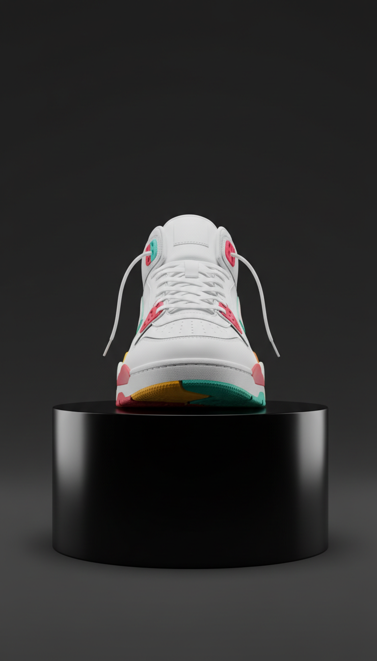 Hype white premium collector mid-top